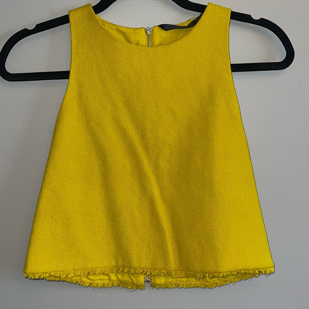 Yellow Sleeveless Women's Top